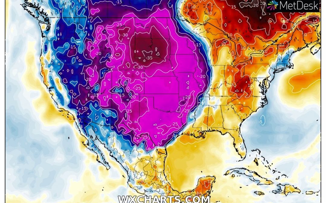 Records de Froid au Centre des États-Unis !