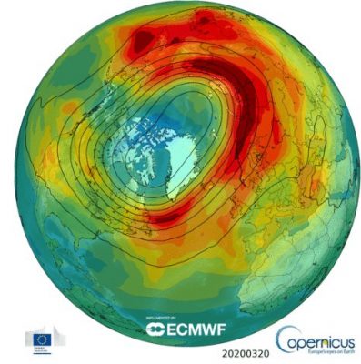 Le trou dans la couche d’ozone de l’Arctique s’est refermé