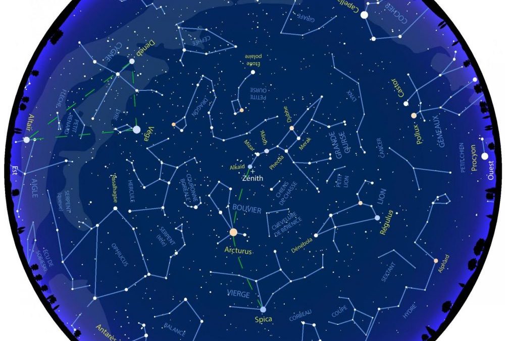 Constellations, planètes : découvrez la carte du ciel de mai 2020