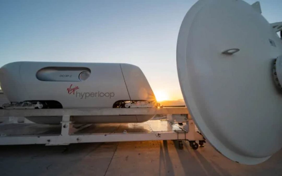 De premiers êtres humains ont voyagé à bord d’une capsule Hyperloop