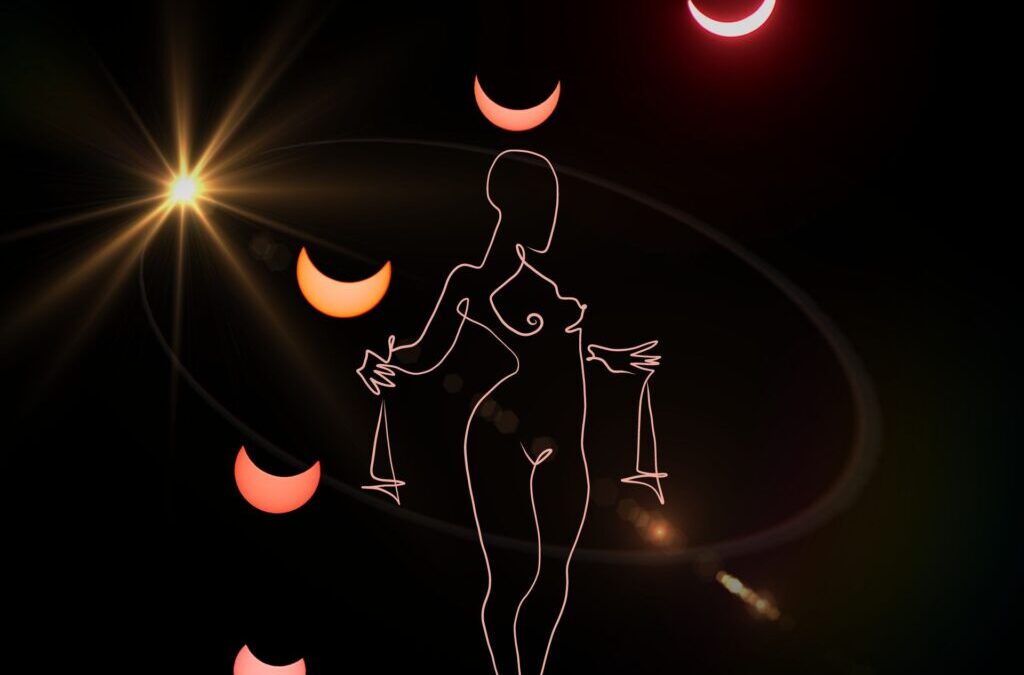 Astrologie intuitive : éclipse solaire de la nouvelle Lune Balance d’octobre 2023 par Tanaaz